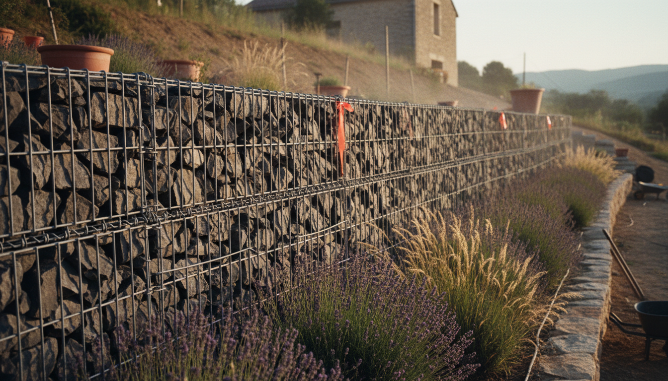 Murs en gabion