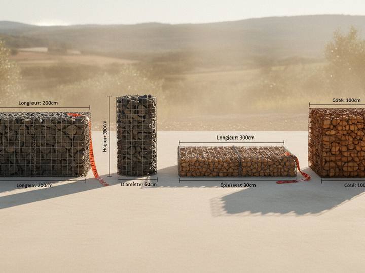 Les différents types de cages de gabion